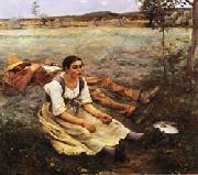 Jules Bastien-lepage Hay-making china oil painting reproduction